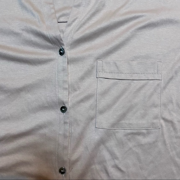 HANRO pink cotton Pure Essence pajama top S - Picture 5 of 12